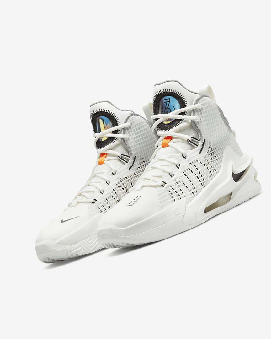 White / Black / White Nike Air Zoom G.T. Jump Women's Basketball Shoes | CA_4916