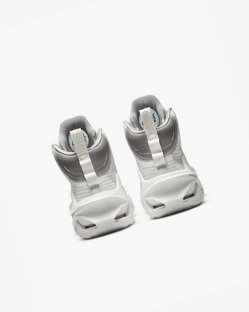 White / Black / White Nike Air Zoom G.T. Jump Men's Basketball Shoes | CA_5163