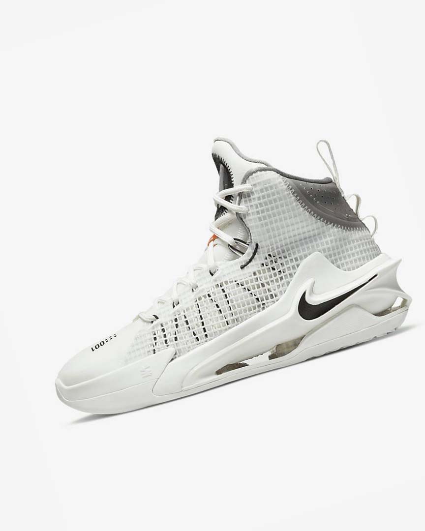 White / Black / White Nike Air Zoom G.T. Jump Men\'s Basketball Shoes | CA_5163