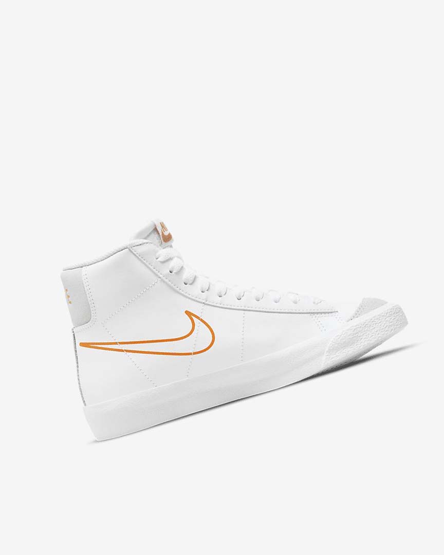 White / Black / White Nike Blazer Mid '77 Boys' Sneakers | CA_4932