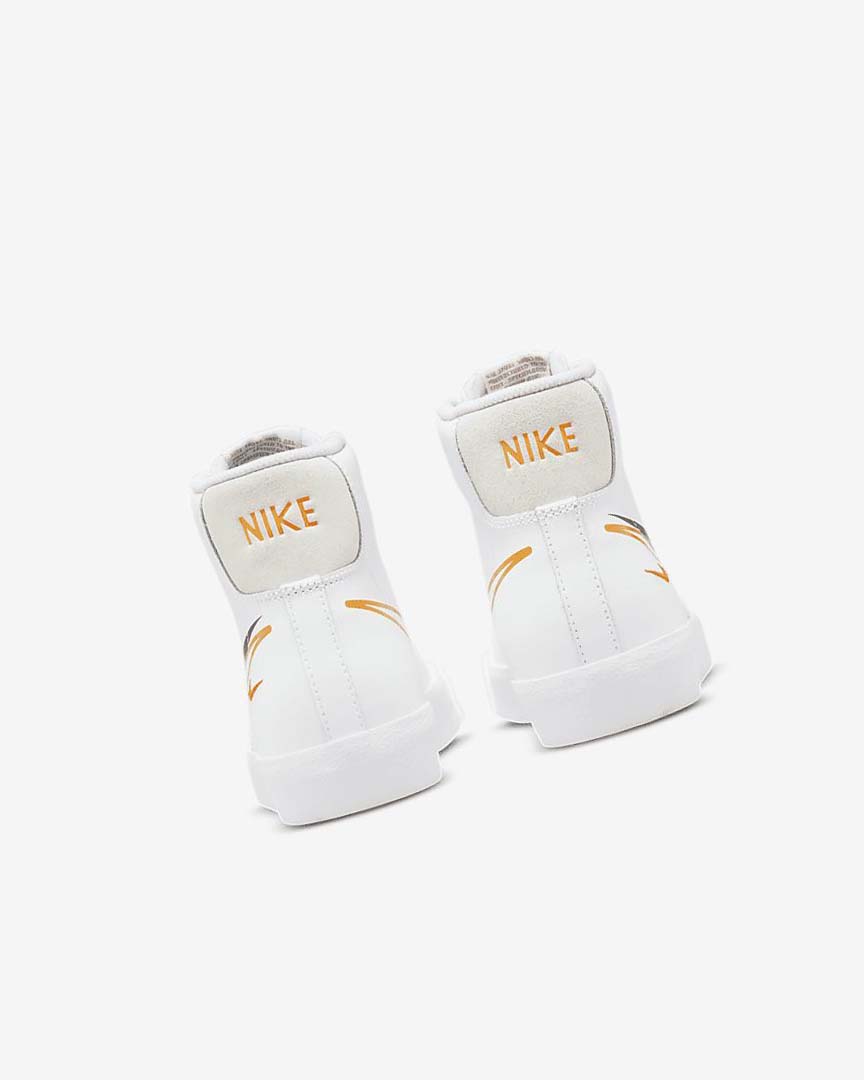 White / Black / White Nike Blazer Mid '77 Boys' Sneakers | CA_4932