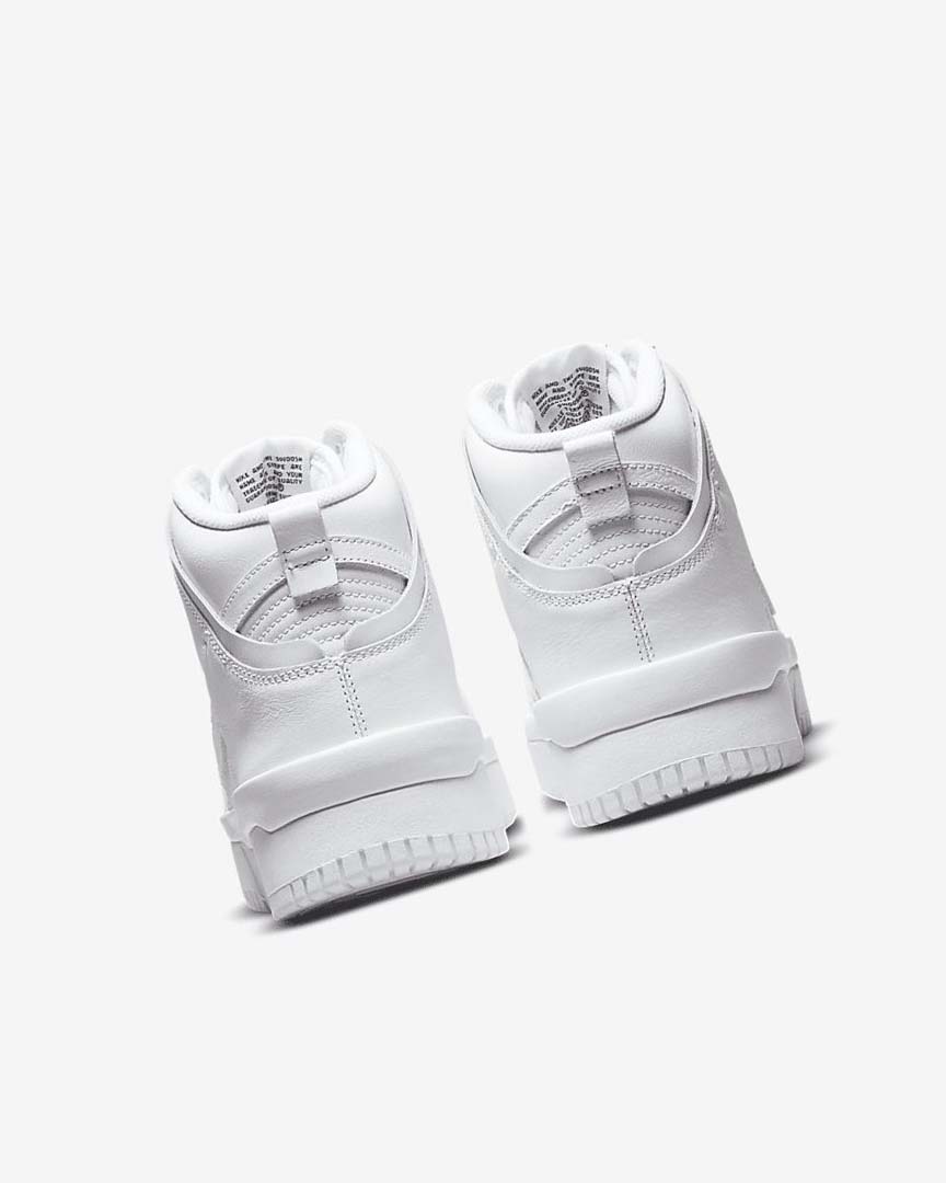 White / Black / White Nike Dunk High Up Women's Sneakers | CA_2976