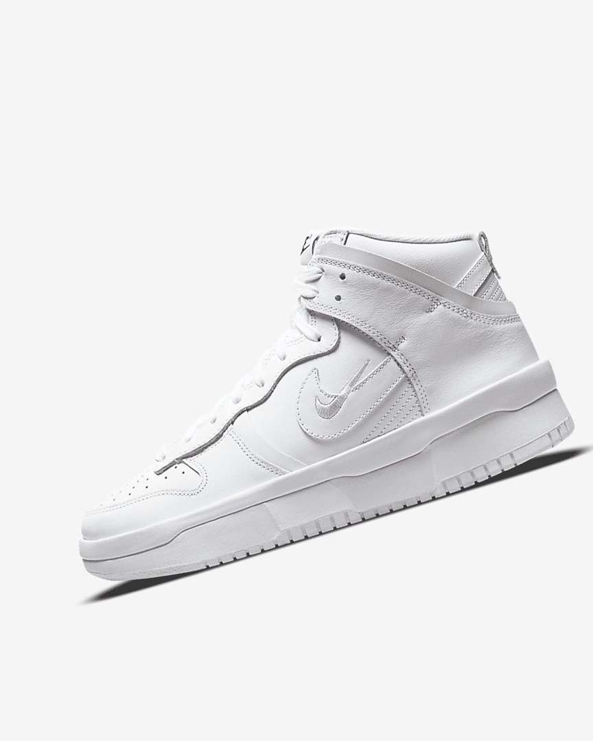 White / Black / White Nike Dunk High Up Women\'s Sneakers | CA_2976