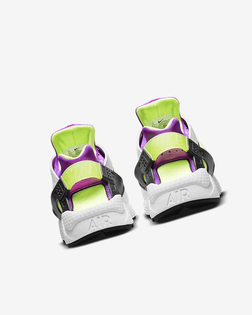 White / Black / Yellow Nike Air Huarache Women's Sneakers | CA_5387