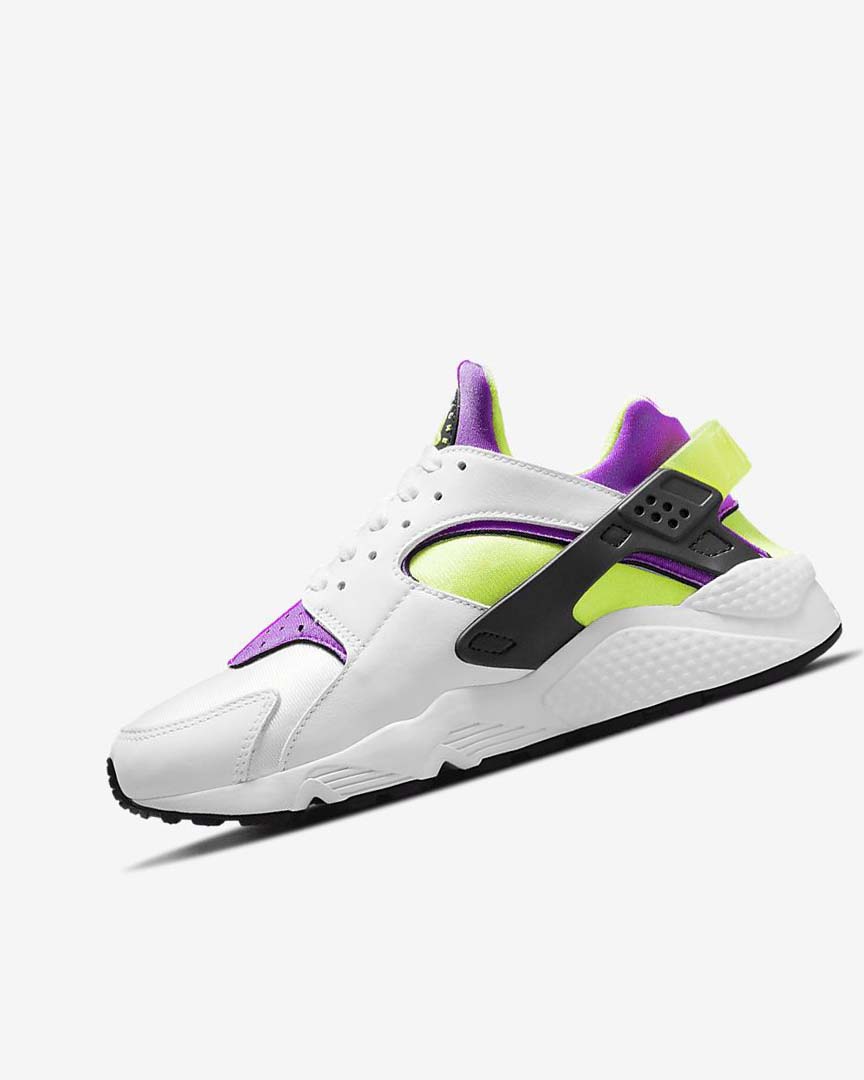 White / Black / Yellow Nike Air Huarache Women\'s Sneakers | CA_5387