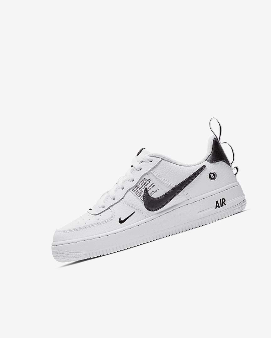 White / Black / Yellow / White Nike Air Force 1 LV8 Utility Girls\' Sneakers | CA_2206