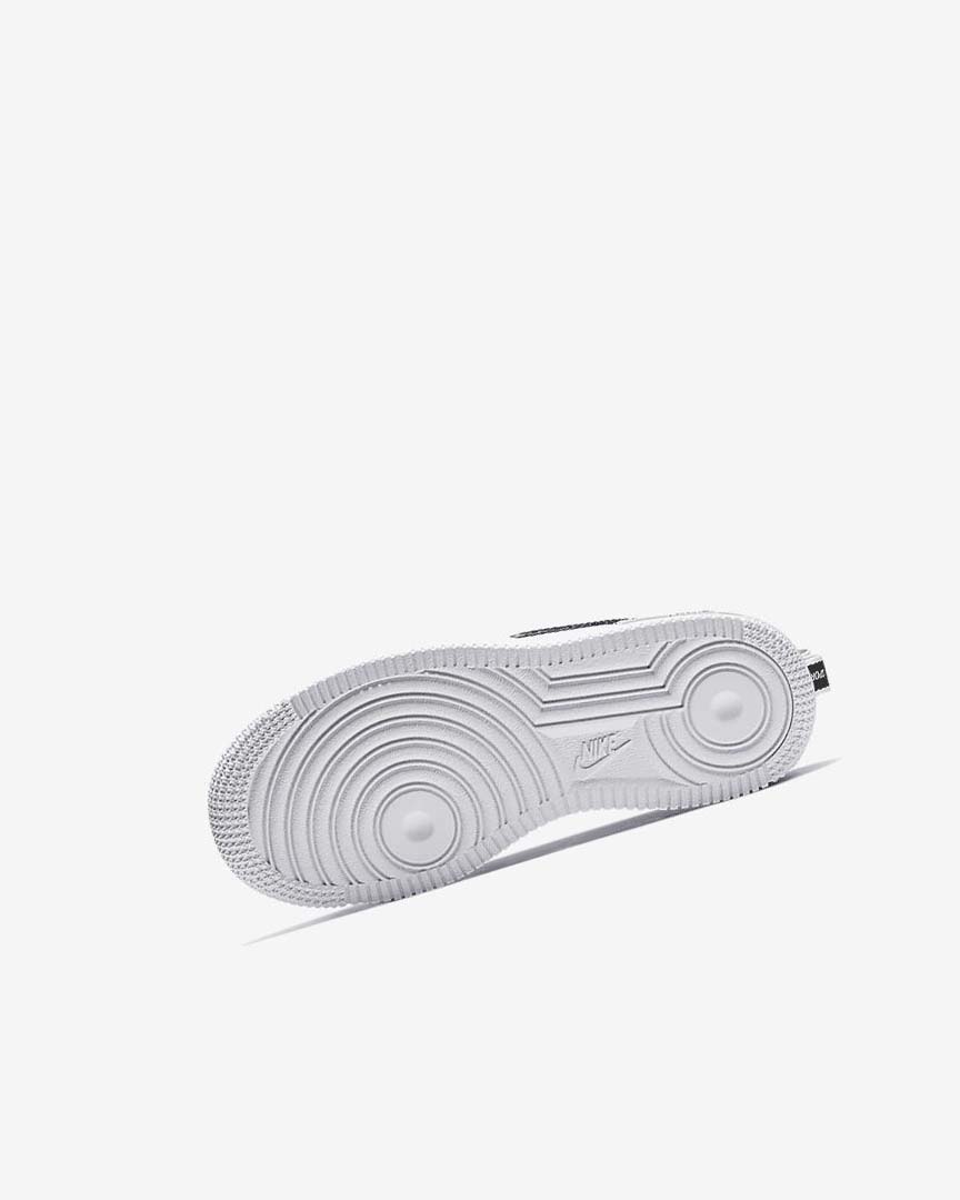 White / Black / Yellow / White Nike Force 1 LV8 Utility Boys' Shoes | CA_4555