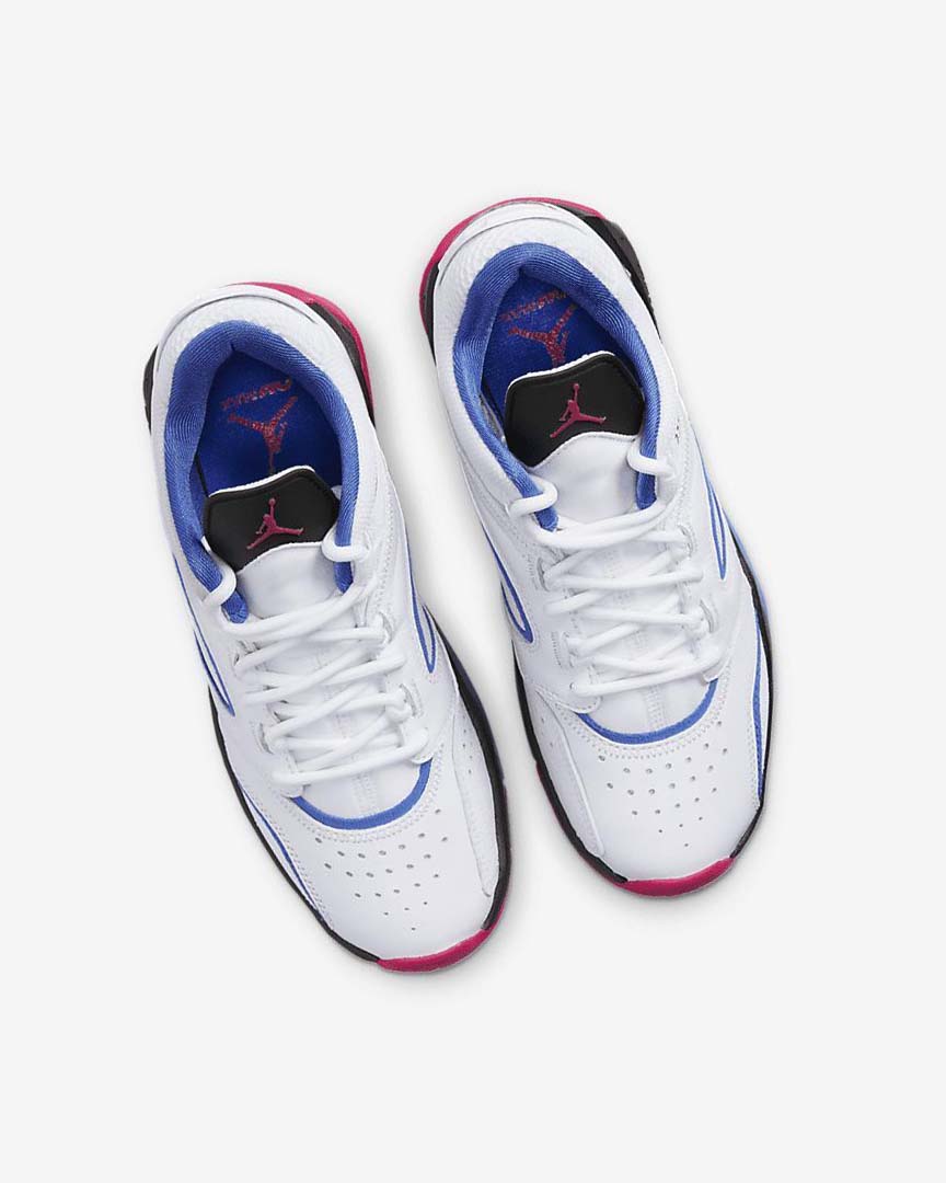 White / Blue / Black / Pink Nike Jordan Point Lane Boys' Basketball Shoes | CA_3162