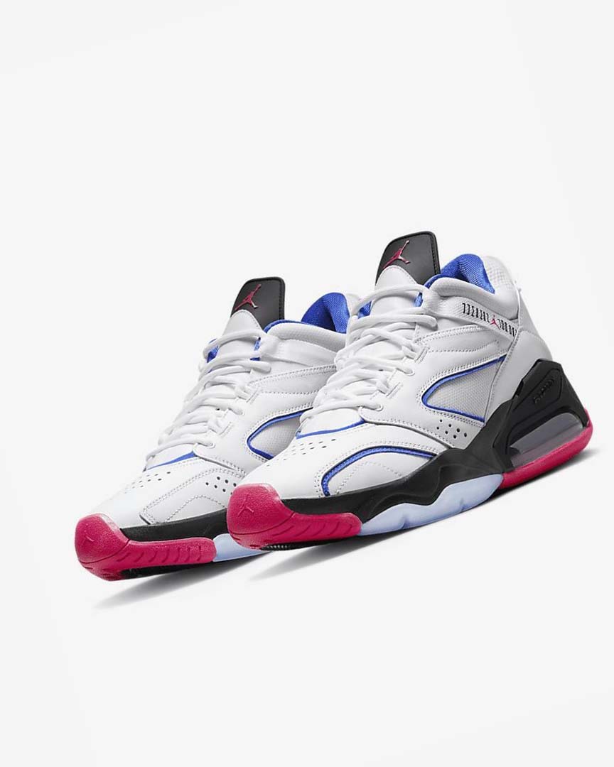 White / Blue / Black / Pink Nike Jordan Point Lane Men's Basketball Shoes | CA_5600