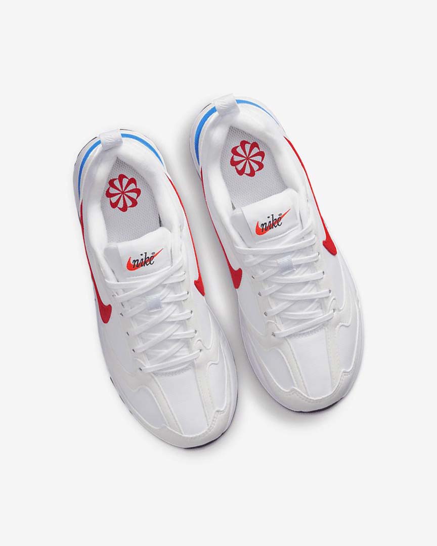White / Blue / Black / Red Nike Air Max Dawn Boys' Sneakers | CA_2485