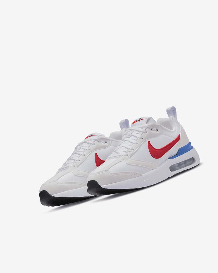 White / Blue / Black / Red Nike Air Max Dawn Boys' Sneakers | CA_2485