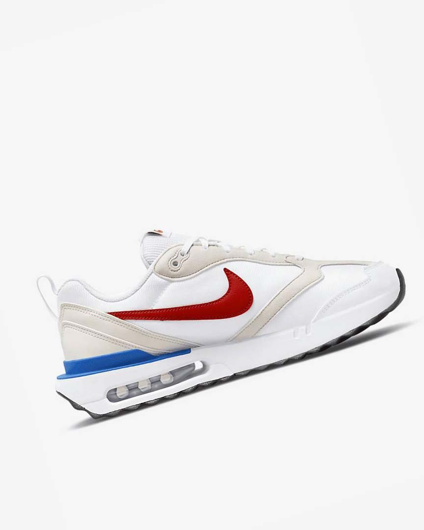 White / Blue / Black / Red Nike Air Max Dawn Men's Sneakers | CA_3026