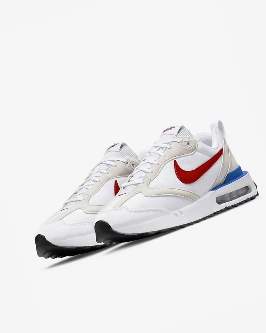 White / Blue / Black / Red Nike Air Max Dawn Men's Sneakers | CA_3026