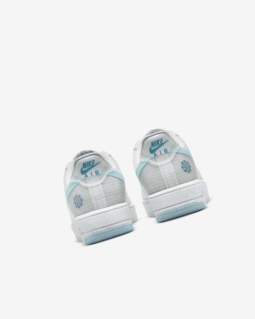 White / Blue Nike Air Force 1 Crater Boys' Sneakers | CA_2502