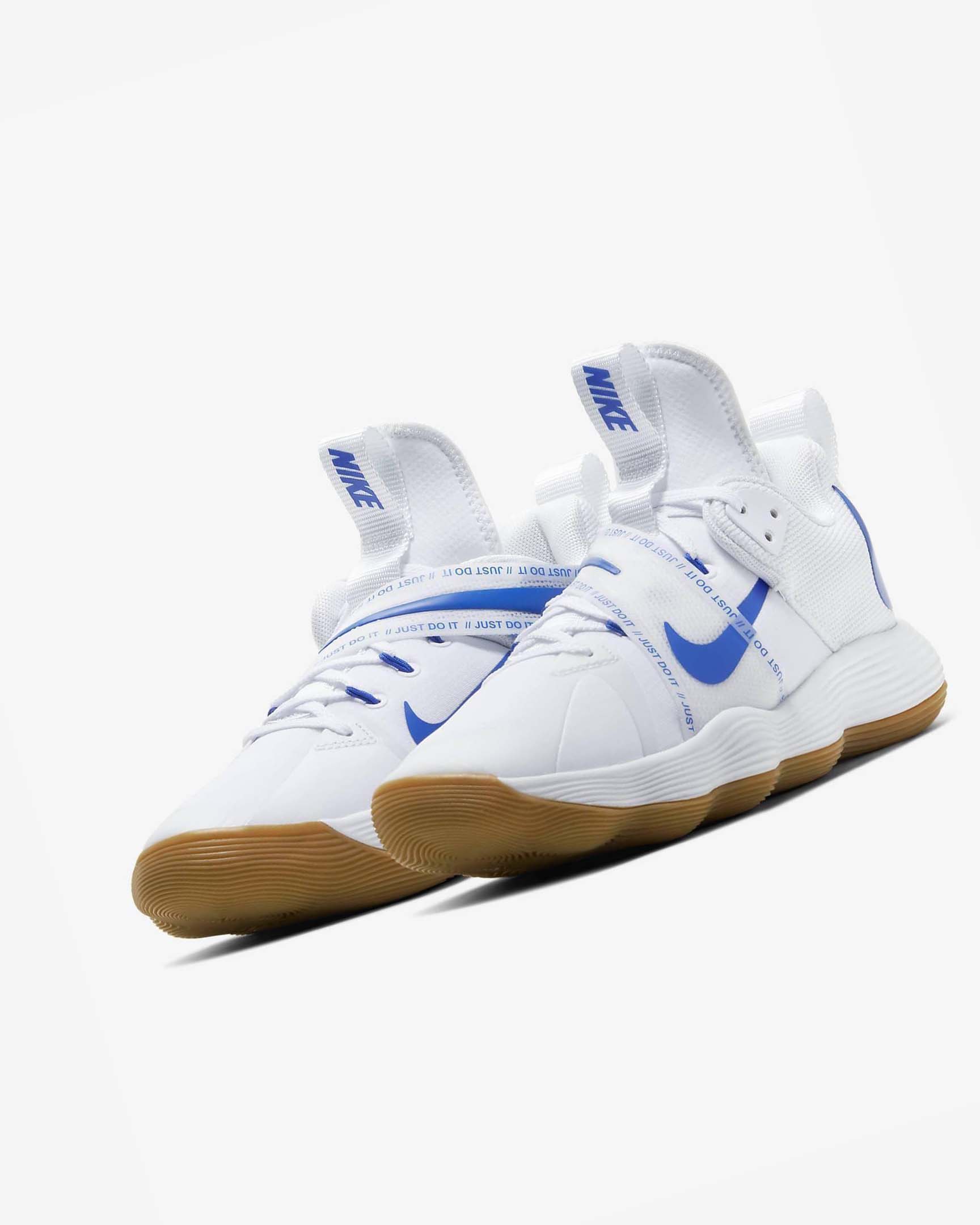 White / Blue Nike React HyperSet Men's Volleyball Shoes | CA_5441