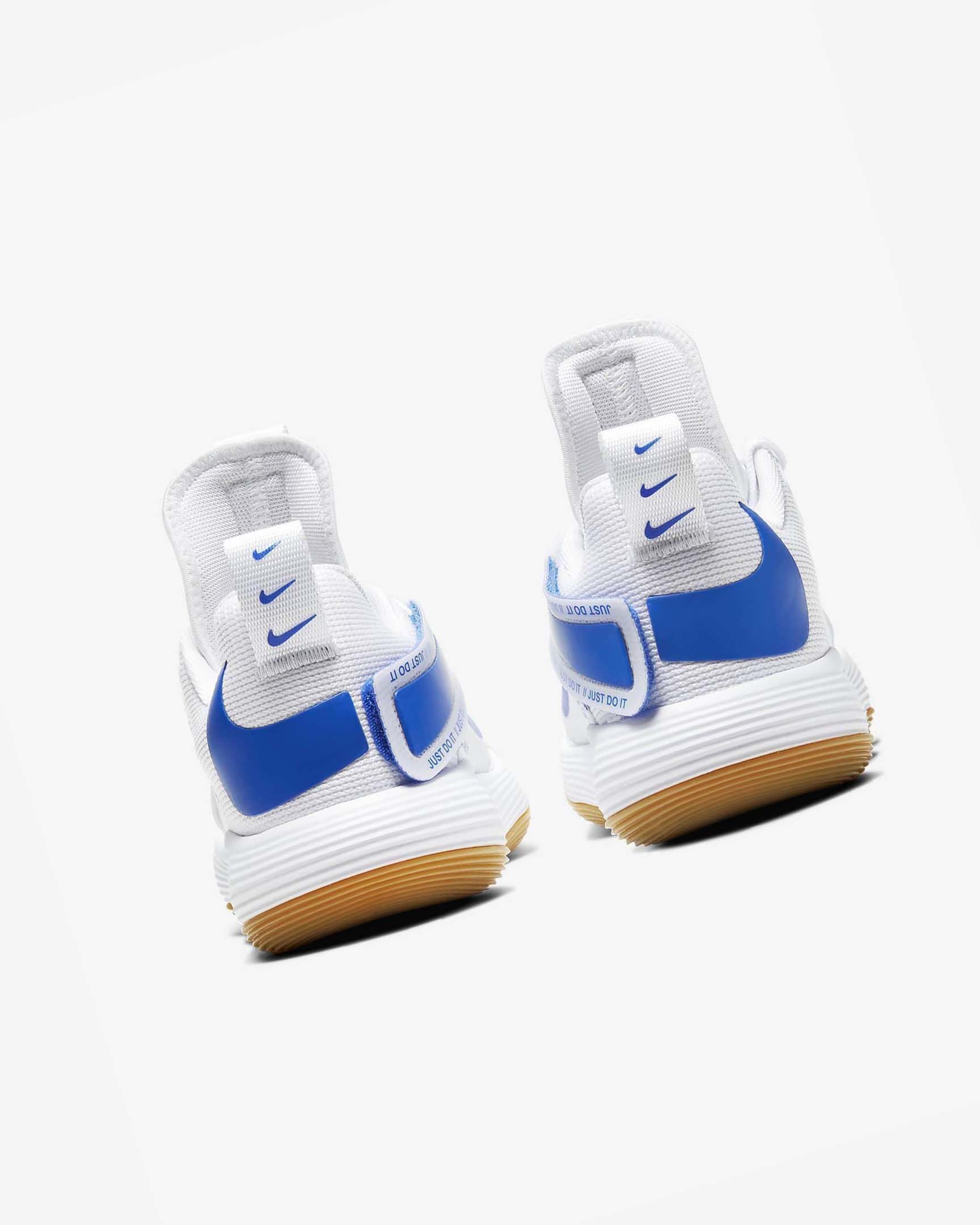 White / Blue Nike React HyperSet Men's Volleyball Shoes | CA_5441