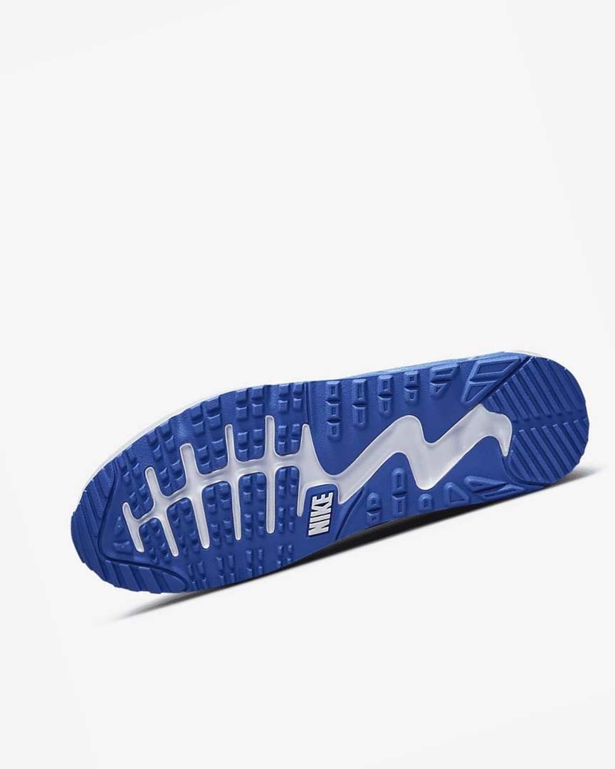 White / Blue / Platinum / Black Nike Air Max 90 G Men's Golf Shoes | CA_4800
