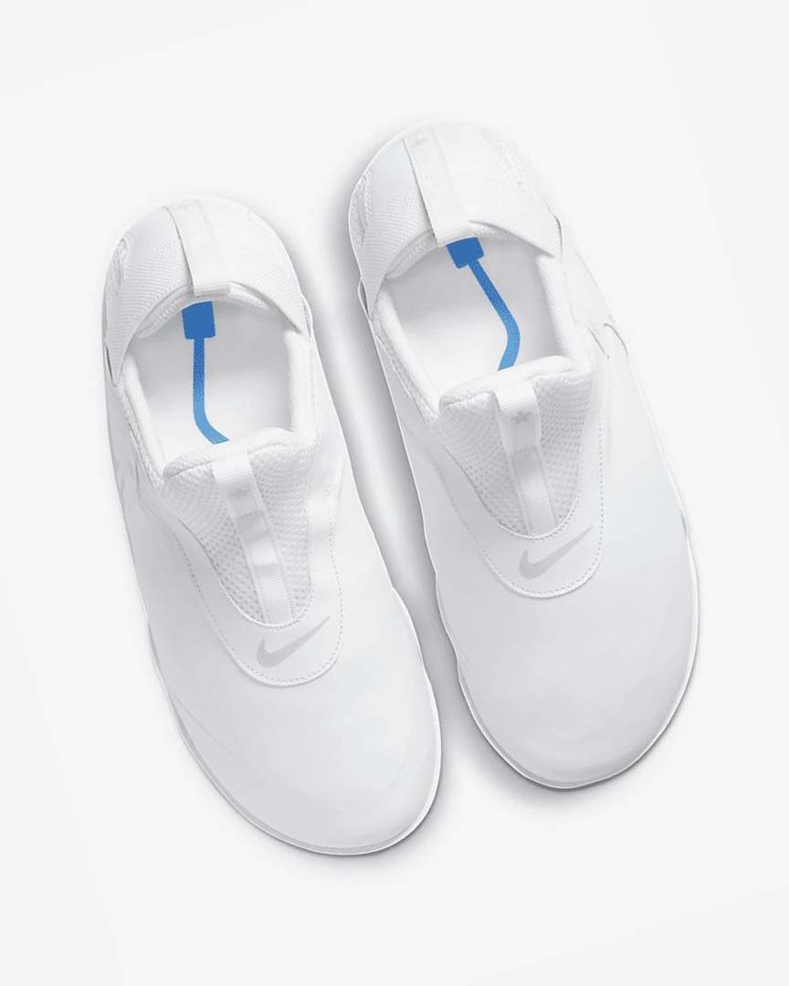 White / Blue / Platinum Nike Air Zoom Pulse Men's Sneakers | CA_2779