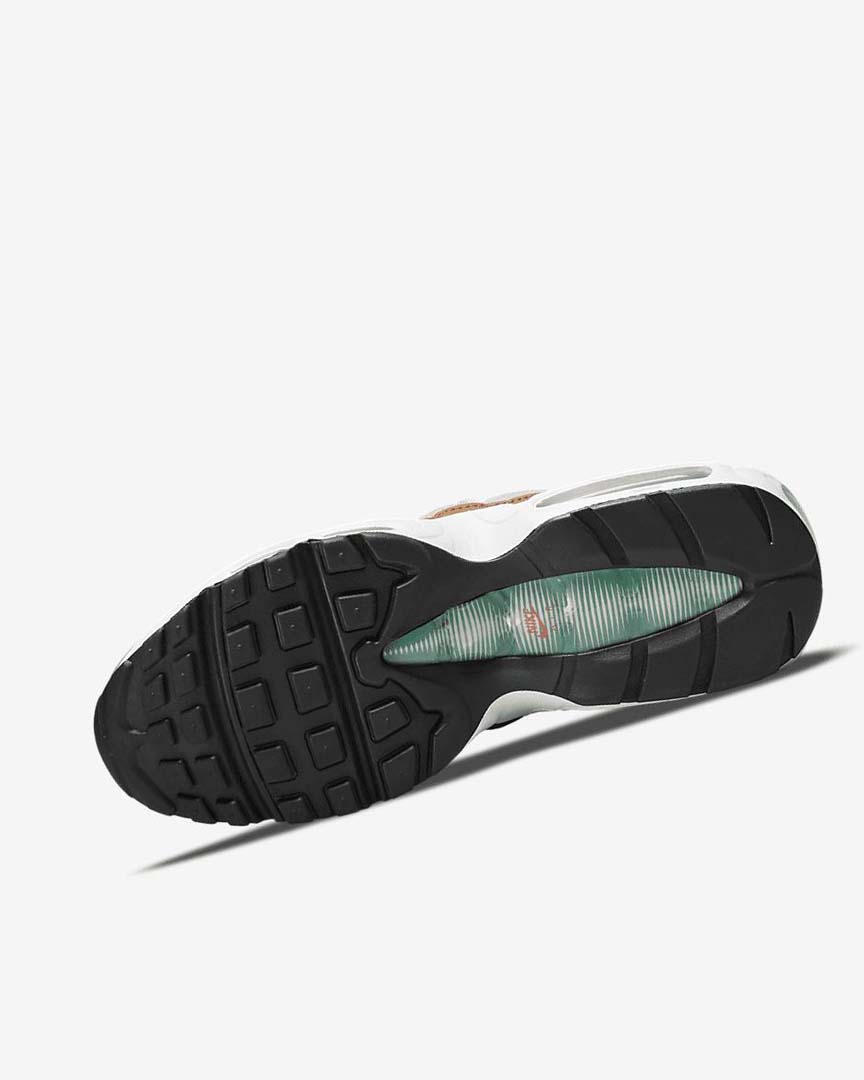 White / Brown / Green Nike Air Max 95 Women's Casual Shoes | CA_3263