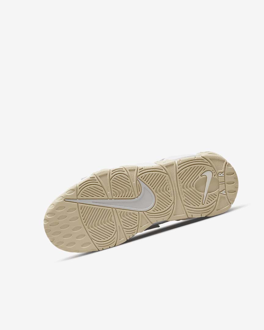 White / Brown / Light Nike Air More Uptempo Girls' Sneakers | CA_5511