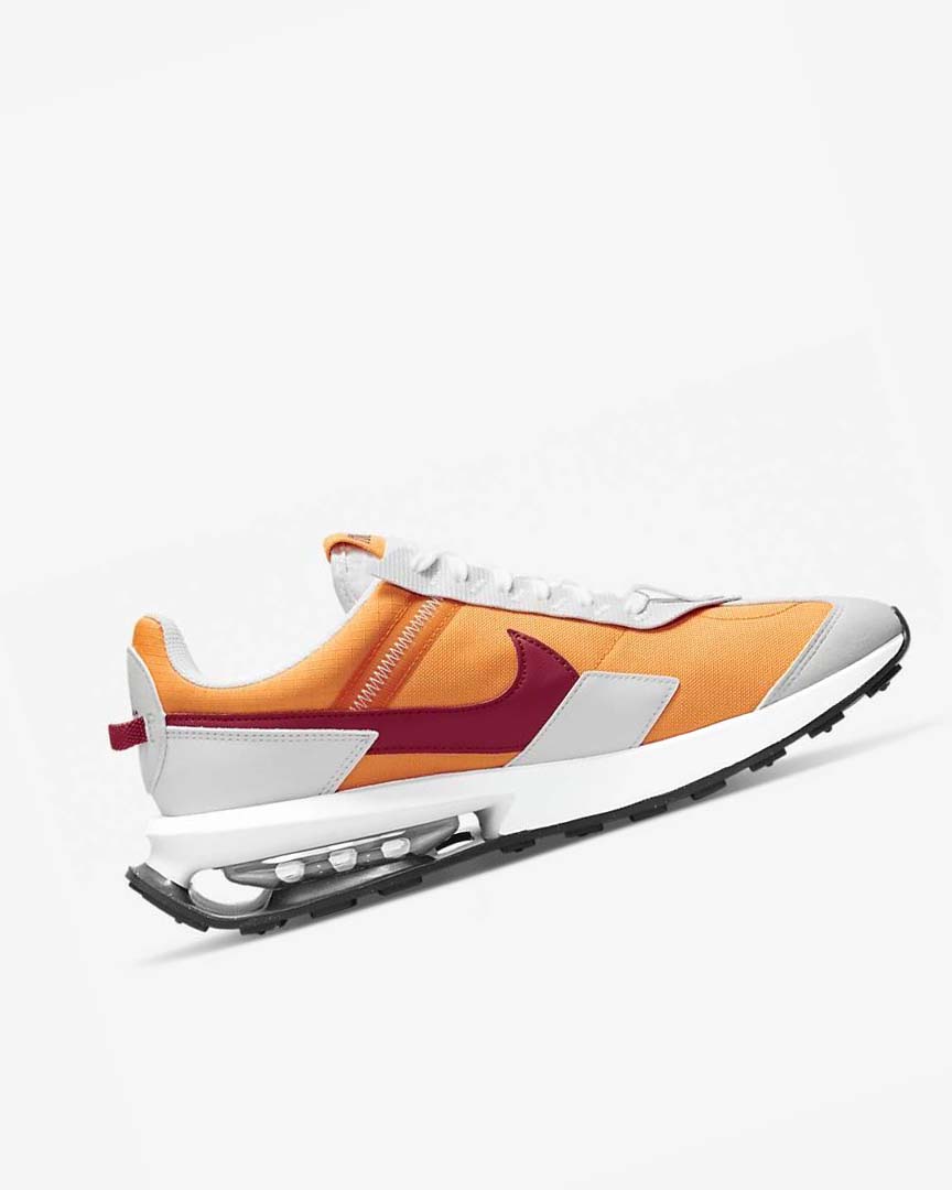 White / Burgundy Nike Air Max Pre-Day Men's Sneakers | CA_3215