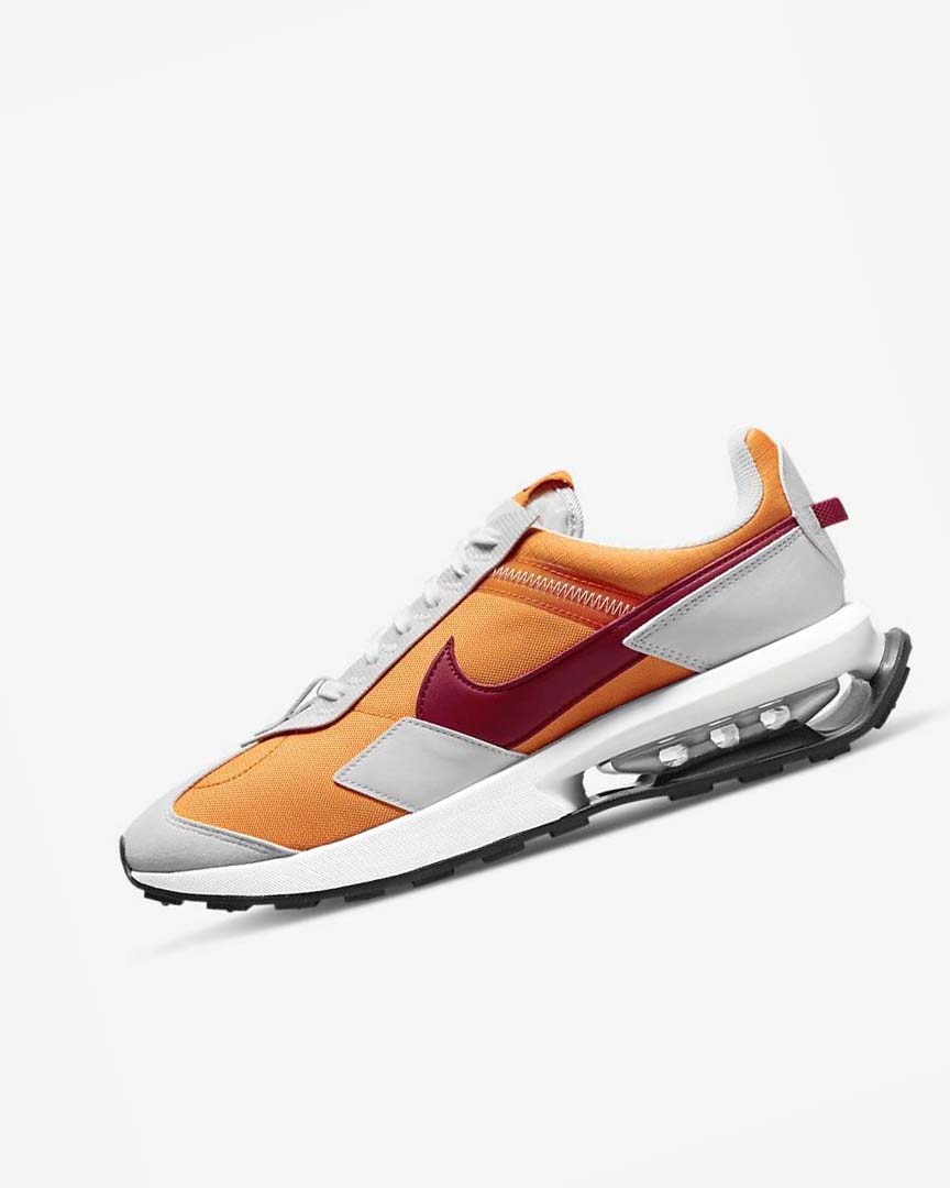 White / Burgundy Nike Air Max Pre-Day Men\'s Sneakers | CA_3215