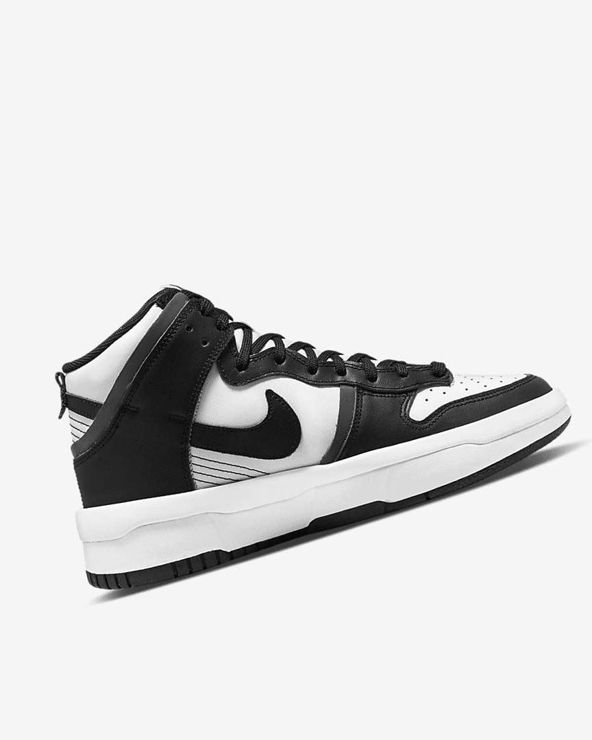 White / Dark Grey / Black Nike Dunk High Up Women's Sneakers | CA_4576