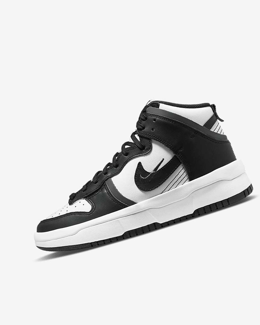 White / Dark Grey / Black Nike Dunk High Up Women\'s Sneakers | CA_4576