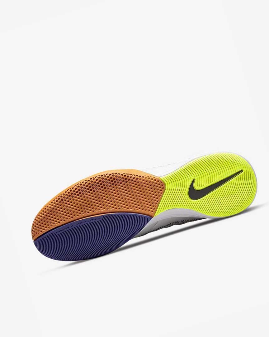 White / Deep Yellow / Black Nike Lunar Gato II IC Men's Soccer Shoes | CA_5377