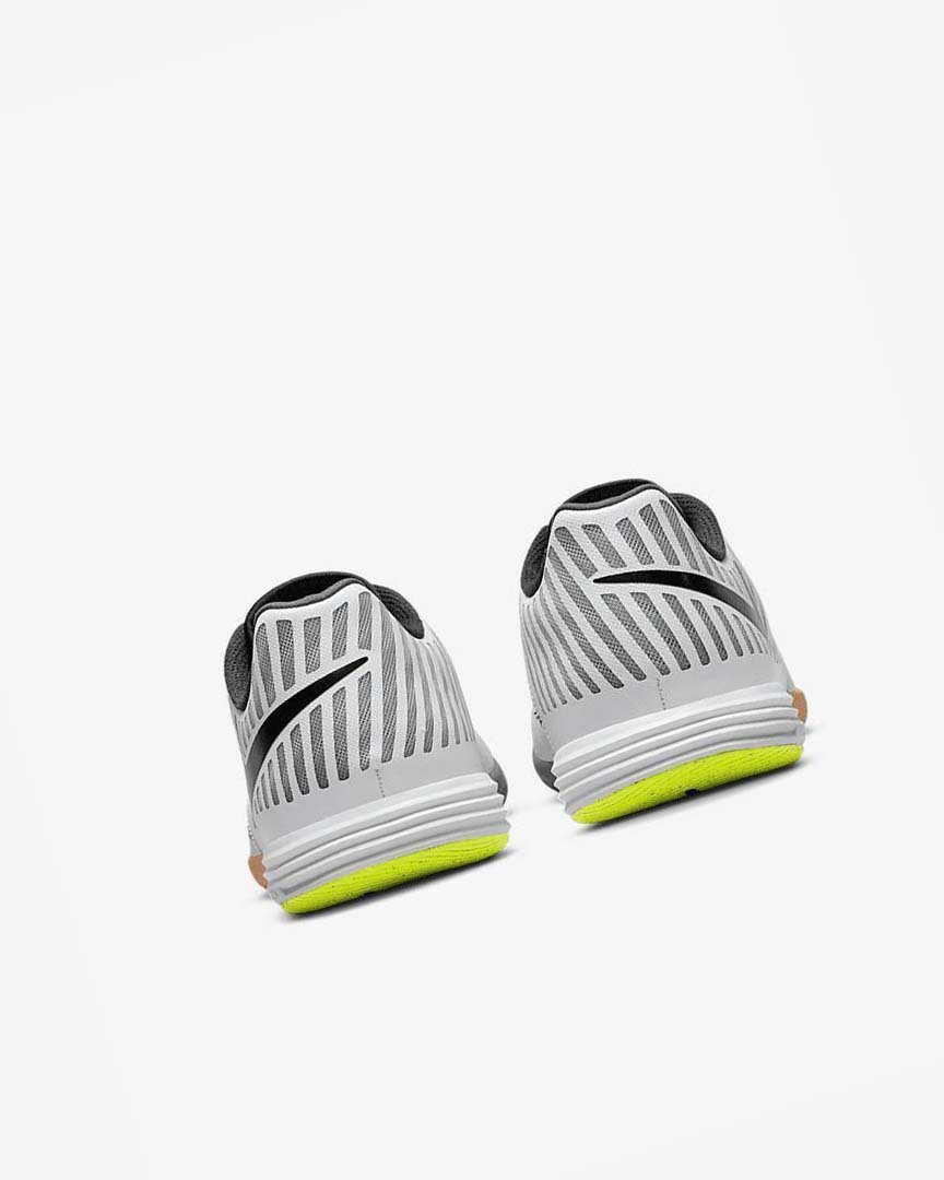 White / Deep Yellow / Black Nike Lunar Gato II IC Men's Soccer Shoes | CA_5377