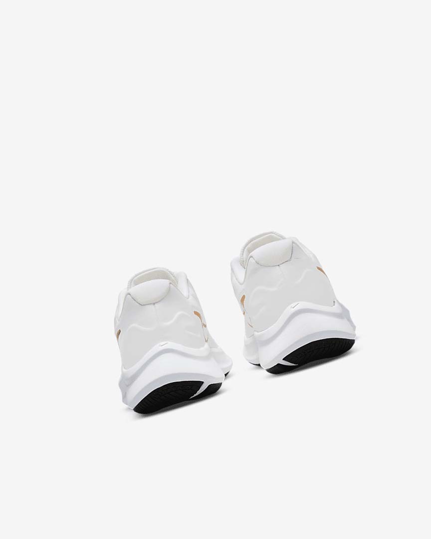 White / Gold / Multicolor Nike Star Runner 3 Girls' Running Shoes | CA_2293