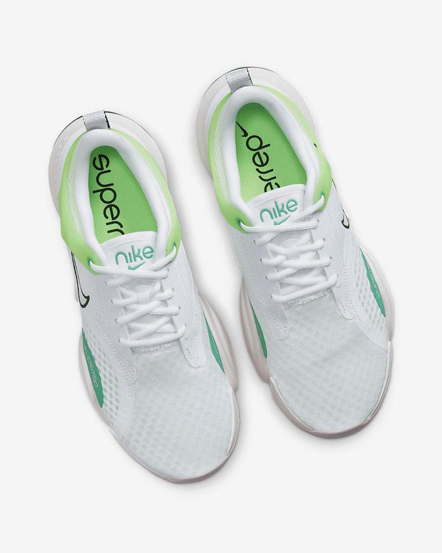 White / Green / Light Pink / Black Nike SuperRep Go 2 Women's Training Shoes | CA_2411