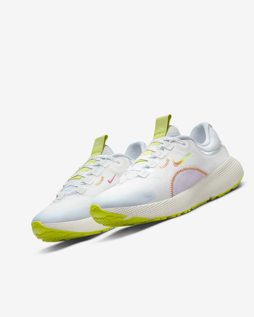 White / Green / Multicolor Nike React Escape Run Women's Running Shoes | CA_5179