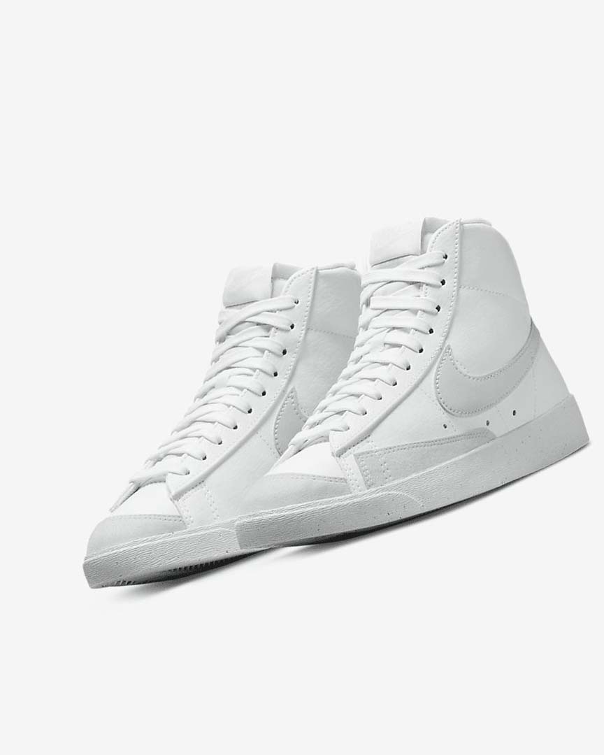 White / Green Nike Blazer Mid '77 Next Nature Women's Sneakers | CA_4563