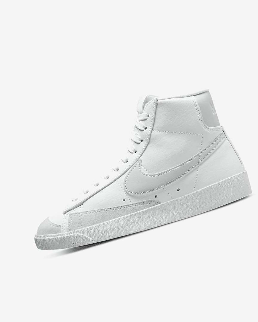 White / Green Nike Blazer Mid \'77 Next Nature Women\'s Sneakers | CA_4563
