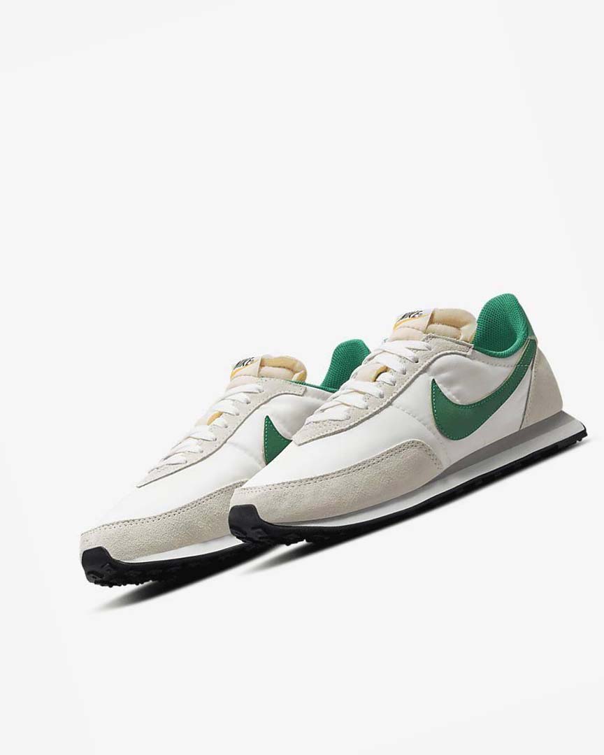 White / Green Nike Waffle Trainer 2 Men's Casual Shoes | CA_4816