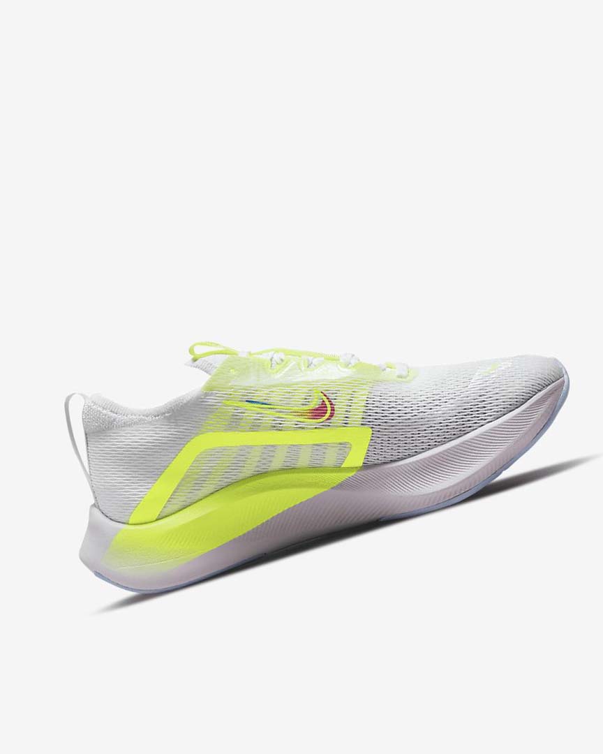 White / Green / Platinum Nike Zoom Fly 4 Premium Women's Running Shoes | CA_2567