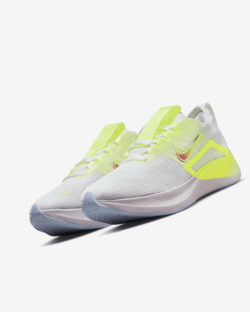 White / Green / Platinum Nike Zoom Fly 4 Premium Women's Running Shoes | CA_2567