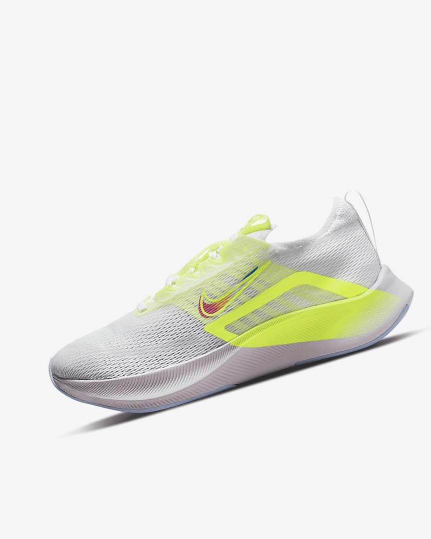 White / Green / Platinum Nike Zoom Fly 4 Premium Women\'s Running Shoes | CA_2567