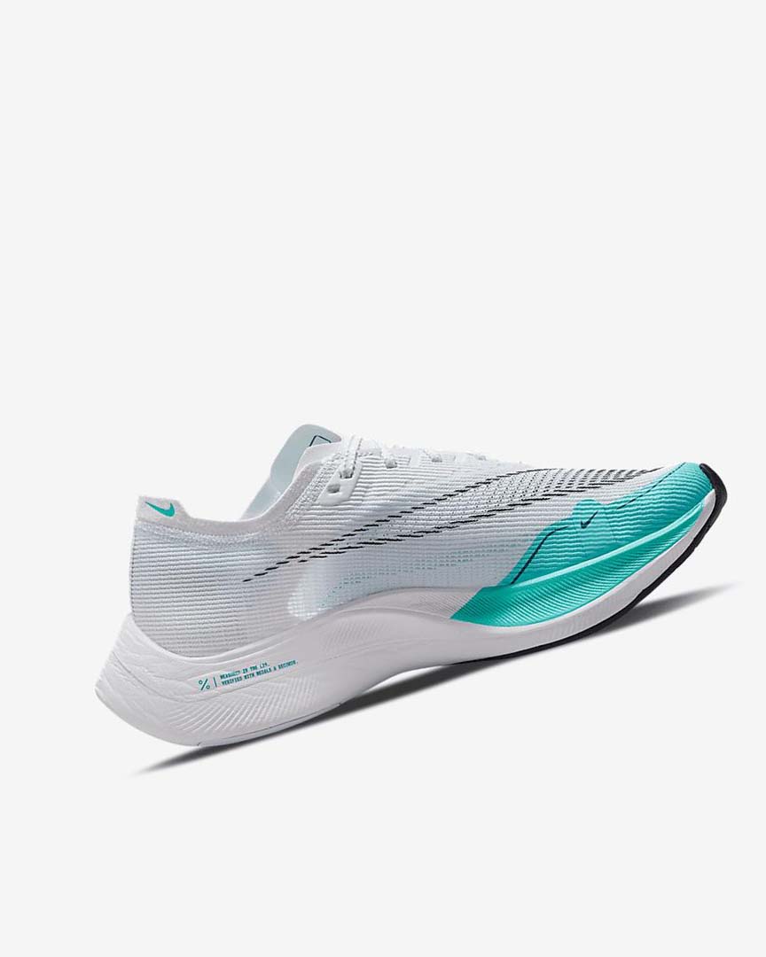 White / Green / Turquoise / Black Nike ZoomX Vaporfly Next% 2 Women's Running Shoes | CA_4928