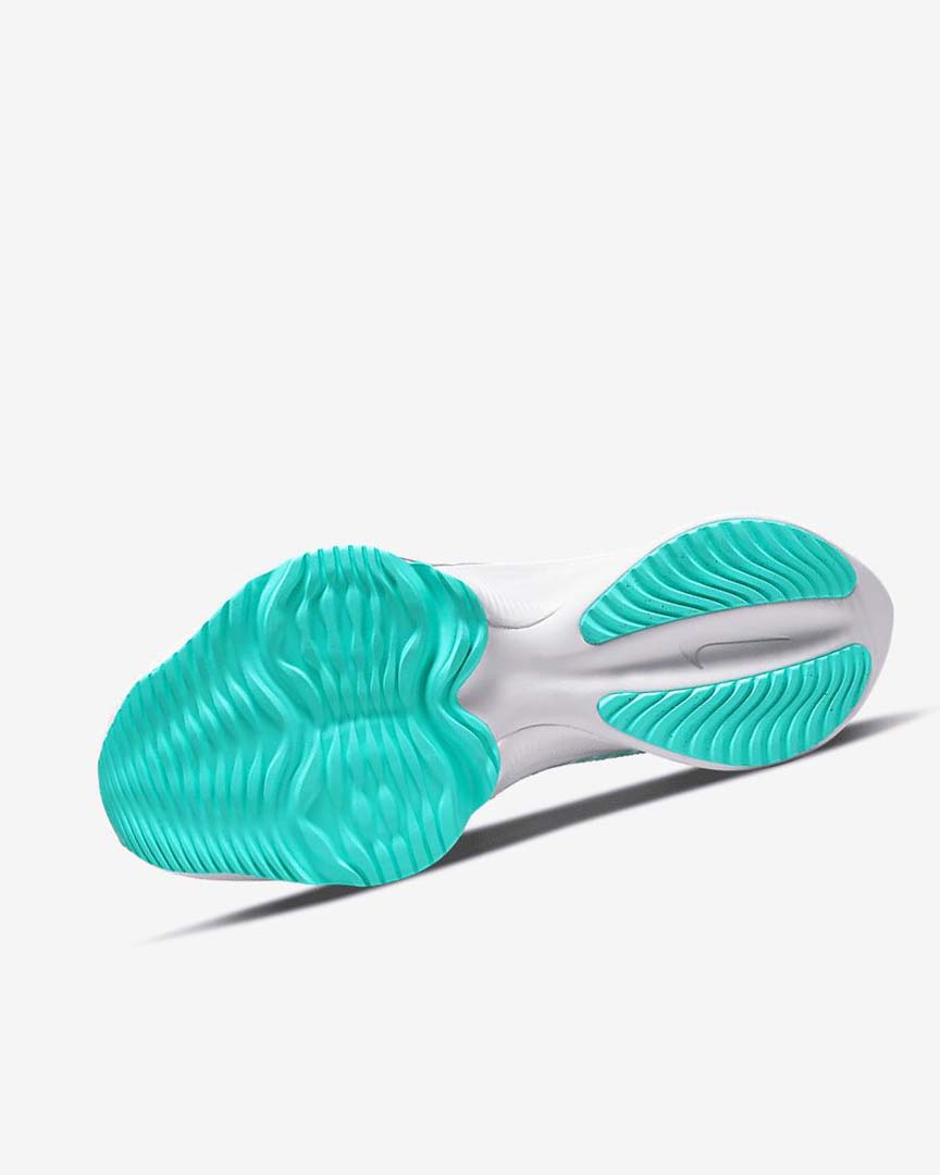 White / Green / Turquoise / Turquoise Nike Air Zoom Tempo NEXT% Women's Running Shoes | CA_5068