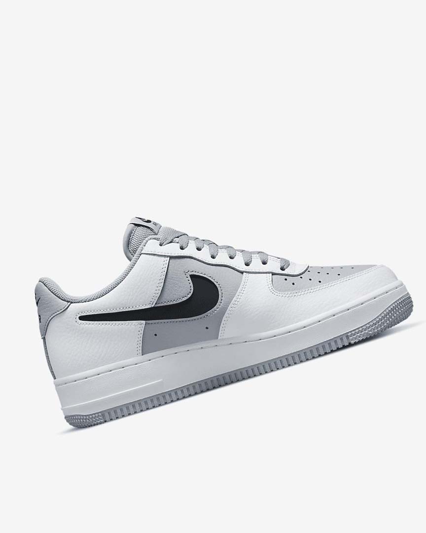 White / Grey / Black Nike Air Force 1 '07 LV8 Men's Sneakers | CA_2624