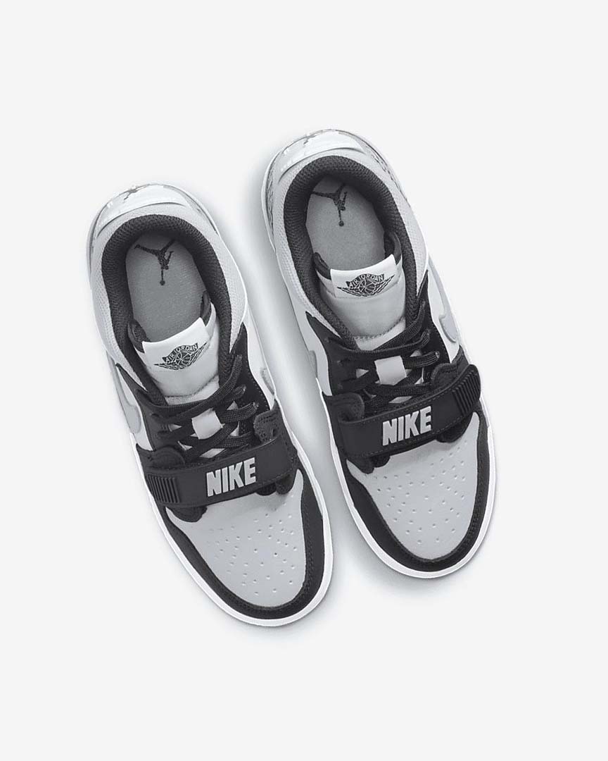 White / Grey / Black Nike Air Jordan Legacy 312 Low Boys' Basketball Shoes | CA_5070