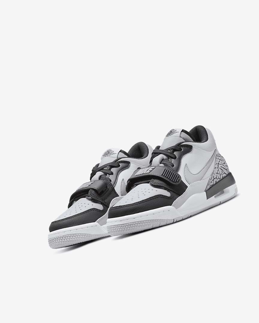 White / Grey / Black Nike Air Jordan Legacy 312 Low Boys' Basketball Shoes | CA_5070
