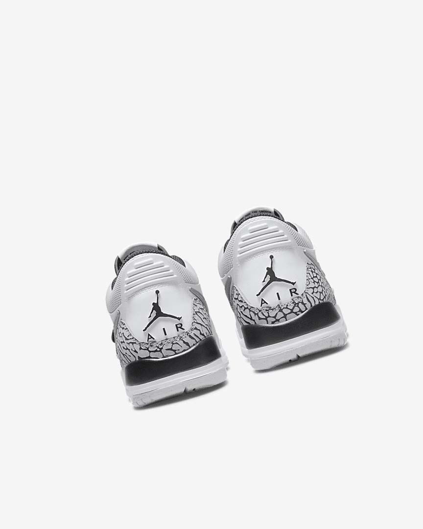 White / Grey / Black Nike Air Jordan Legacy 312 Low Boys' Basketball Shoes | CA_5070