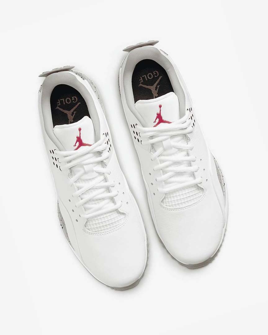 White / Grey / Black Nike Jordan ADG 3 Men's Golf Shoes | CA_4796
