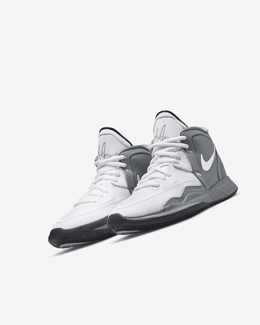 White / Grey / Black Nike Kyrie Infinity SE Girls' Basketball Shoes | CA_2660