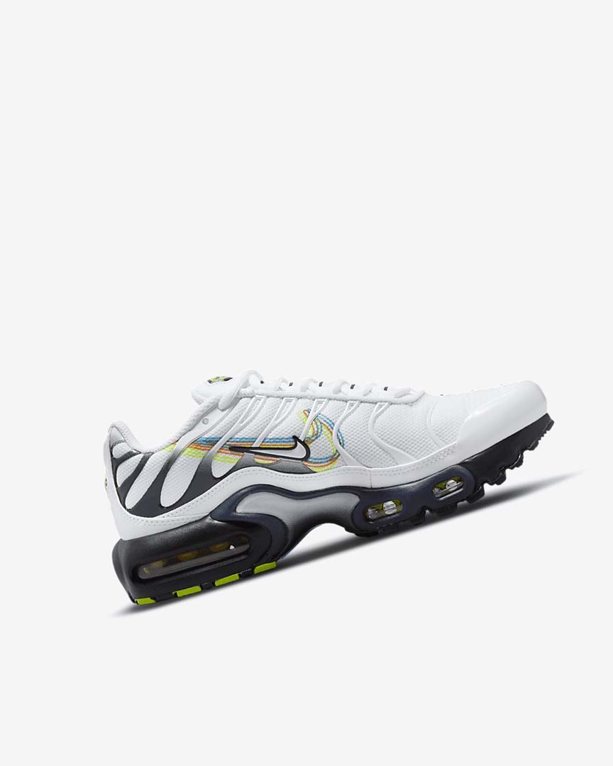 White / Grey / Blue Nike Air Max Plus Girls' Sneakers | CA_5307