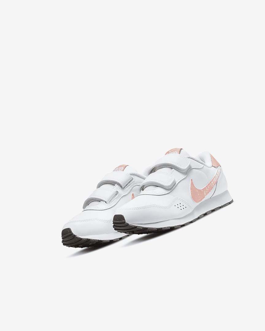 White / Grey / Light Nike MD Valiant SE Boys' Shoes | CA_2868