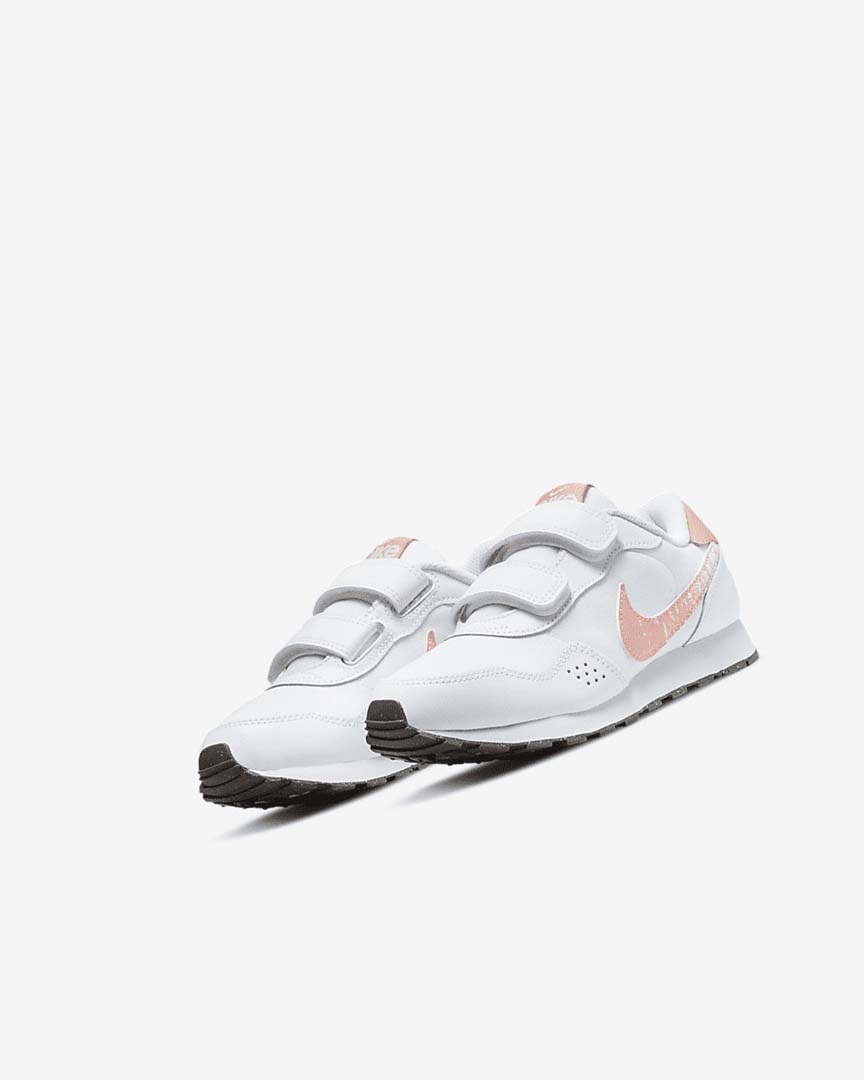 White / Grey / Light Nike MD Valiant SE Girls' Shoes | CA_5288